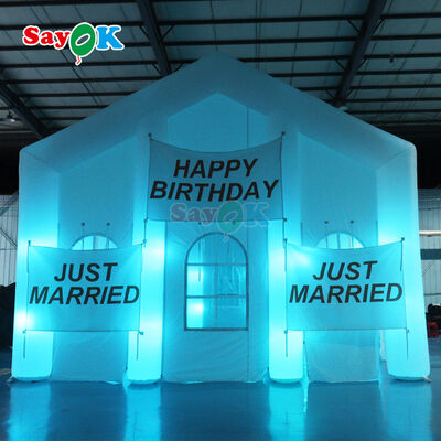 Portable LED Inflatable Air Tent with Waterproof and UV Resistant Oxford Cloth for Outdoor Events
