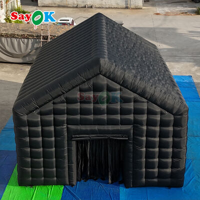 Tenda gonfiabile portatile per discoteca con tessuto Oxford impermeabile, illuminazione a LED personalizzabile e montaggio rapido per eventi all'aperto