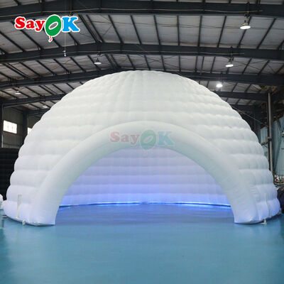 Illuminazione a LED Tenda a cupola gonfiabile impermeabile con dimensioni personalizzabili per eventi all'aria aperta