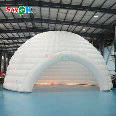 Illuminazione a LED Tenda a cupola gonfiabile impermeabile con dimensioni personalizzabili per eventi all'aria aperta