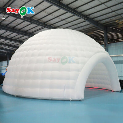 Illuminazione a LED Tenda a cupola gonfiabile impermeabile con dimensioni personalizzabili per eventi all'aria aperta