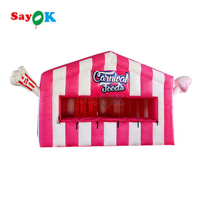 Stand Gonfiabile Portatile Personalizzato per Popcorn, Tenda ad Aria Gonfiabile Resistente con Telone in PVC da 0.4mm e Resistenza UV per Eventi all'Aperto