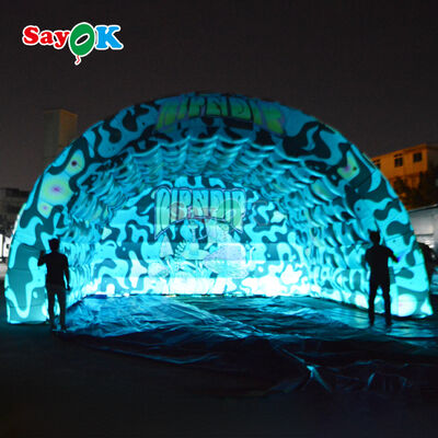 Copertura gonfiabile impermeabile portatile per palco con stampa personalizzata e LED