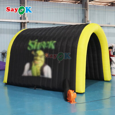 Tenda per eventi all'aria aperta con tunnel gonfiabile con configurazione facile