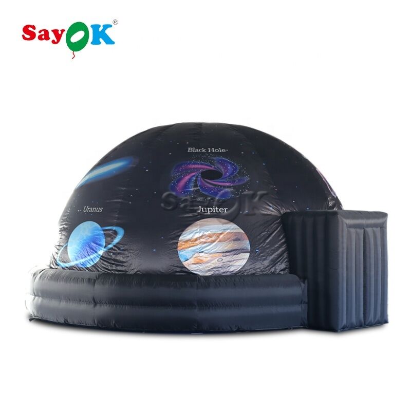 Sayok 5m 16ft personalizzato stampa completa tenda a cupola planetario gonfiabile per bambini educazione con soffiatore d'aria