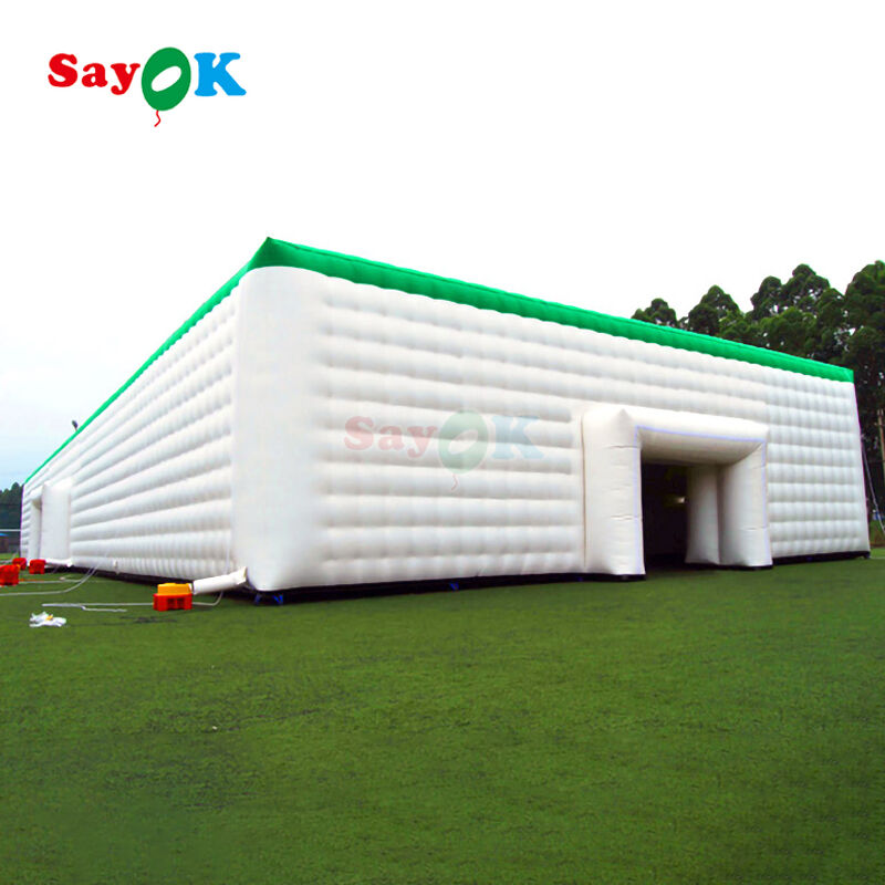 Sayok Guangzhou Tenda gonfiabile a cubo bianco gigante personalizzata per eventi all'aria aperta matrimonio 200 persone