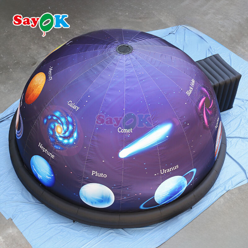Sayok Full Print Proiettore a stelle da 10 m Tenda planetaria gonfiabile Proiezione portatile Cinema Dome per scuole