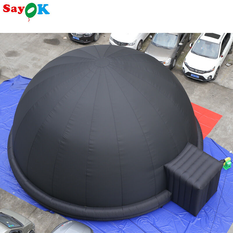 SAYOK Tenda Planetario Gonfiabile Portatile 5m/8m Materiale Oxford con Soffiatore Tappetino in PVC per Eventi Scolastici