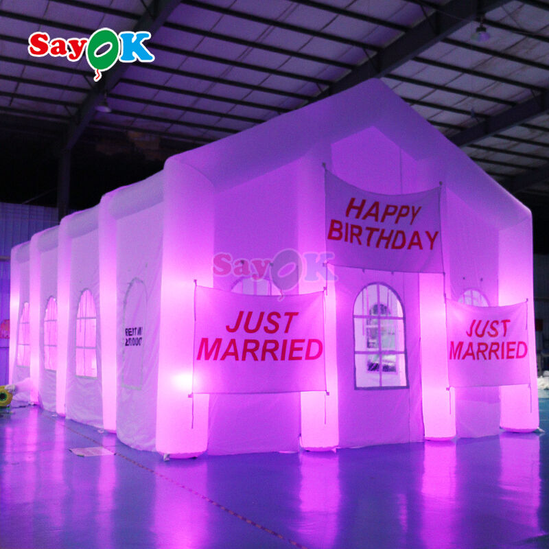 Portable LED Inflatable Air Tent with Waterproof and UV Resistant Oxford Cloth for Outdoor Events