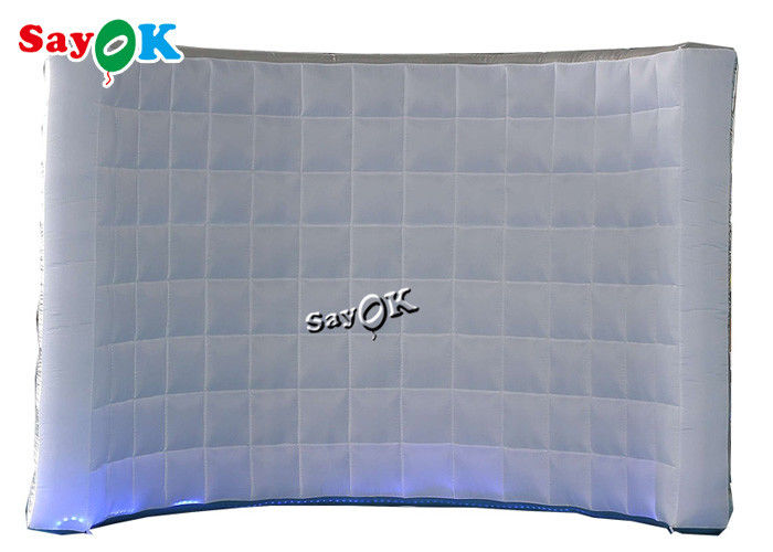 L'argento professionale dello studio della foto ha condotto la parete gonfiabile 3x1.5x2.3mH della cabina della foto del contesto leggero per la festa nuziale