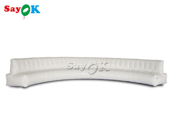 6.367m hanno curvato il sofà gonfiabile dell'aria della mobilia multifunzionale bianca